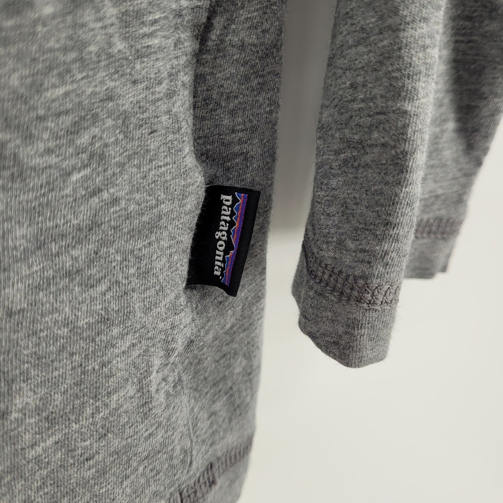 Patagonia Henley Shirt Mens Large Gray Long Sleeve Organic Cotton STY52260 FA16 - Picture 8 of 8